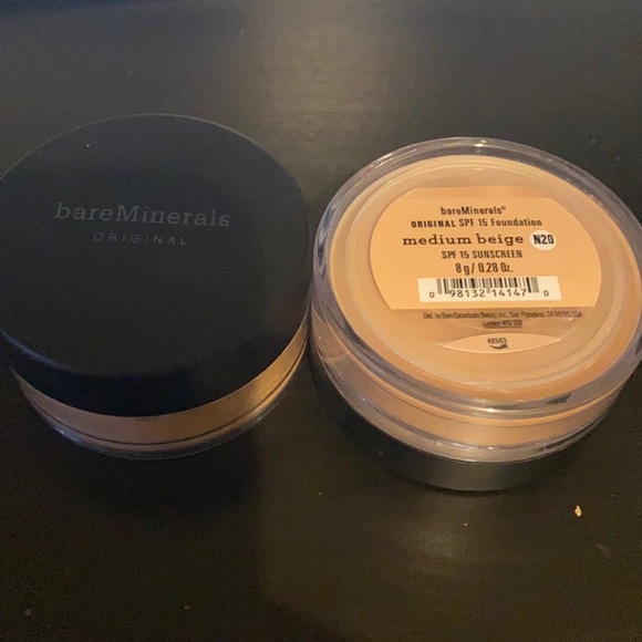 Lot 2 large bare Minerals foundation 8 g medium beige N20